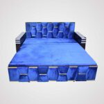 Imperial Blue Sofa Cum Bed - Image 2
