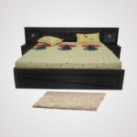 BED SETTY WITH CUSHION AND SIDE TABLE