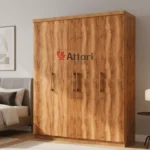 Attari Light Wood Four Door Wardrobe