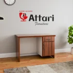 Attari Wooden Study Desk with Right Drawer Cabinet